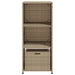 Tuinkast 50x55x115 cm poly rattan beige