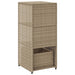 Tuinkast 50x55x115 cm poly rattan beige