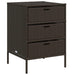 Tuinkast 55x59x80 cm poly rattan bruin