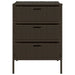 Tuinkast 55x59x80 cm poly rattan bruin
