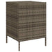 Tuinkast 55x59x80 cm poly rattan grijs