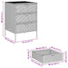 Tuinkast 55x59x80 cm poly rattan grijs
