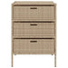 Tuinkast 55x59x80 cm poly rattan beige