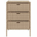 Tuinkast 55x59x80 cm poly rattan beige