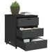 Tuinkast 55x59x69 cm poly rattan zwart