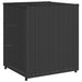Tuinkast 55x59x69 cm poly rattan zwart