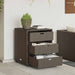 Tuinkast 55x59x69 cm poly rattan bruin