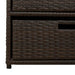 Tuinkast 55x59x69 cm poly rattan bruin
