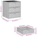 Tuinkast 55x59x69 cm poly rattan bruin