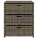 Tuinkast 55x59x69 cm poly rattan grijs