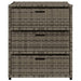 Tuinkast 55x59x69 cm poly rattan grijs