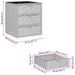 Tuinkast 55x59x69 cm poly rattan grijs
