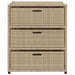 Tuinkast 55x59x69 cm poly rattan beige