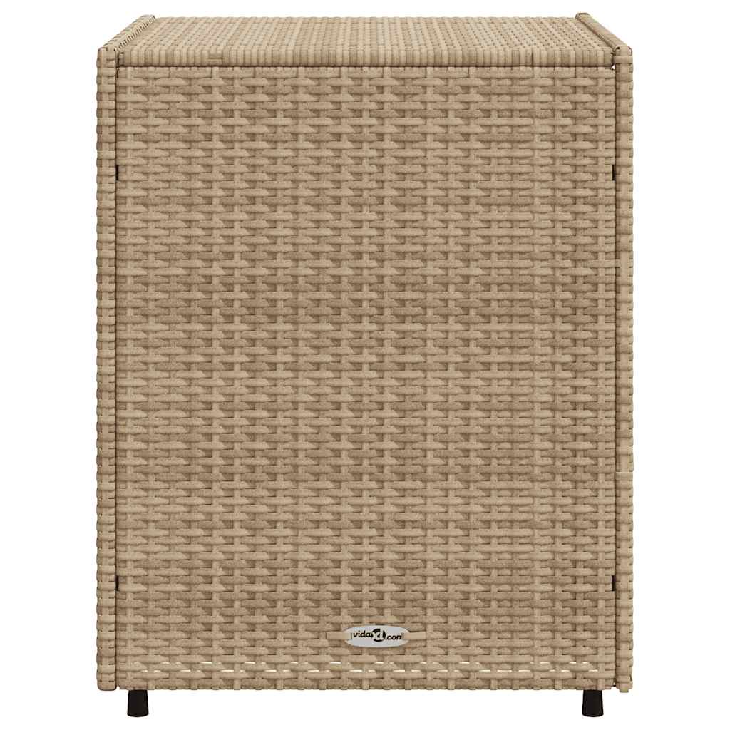 Tuinkast 55x59x69 cm poly rattan beige