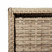 Tuinkast 55x59x69 cm poly rattan beige