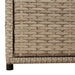 Tuinkast 55x59x69 cm poly rattan beige