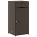 Tuinkast 55x55x111 cm poly rattan bruin
