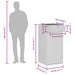 Tuinkast 55x55x111 cm poly rattan bruin