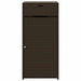 Tuinkast 55x55x111 cm poly rattan bruin