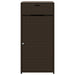 Tuinkast 55x55x111 cm poly rattan bruin