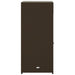 Tuinkast 55x55x111 cm poly rattan bruin