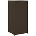 Tuinkast 55x55x111 cm poly rattan bruin