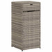 Tuinkast 55x55x111 cm poly rattan grijs
