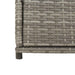 Tuinkast 55x55x111 cm poly rattan grijs