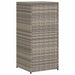Tuinkast 55x55x111 cm poly rattan grijs