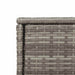 Tuinkast 55x55x111 cm poly rattan grijs