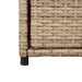 Tuinkast 55x55x111 cm poly rattan beige