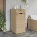 Tuinkast 55x55x111 cm poly rattan beige