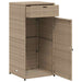 Tuinkast 55x55x111 cm poly rattan beige