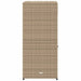 Tuinkast 55x55x111 cm poly rattan beige