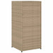 Tuinkast 55x55x111 cm poly rattan beige