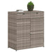 Tuinkast 105x55x113 cm poly rattan grijs