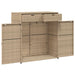 Tuinkast 105x55x113 cm poly rattan grijs