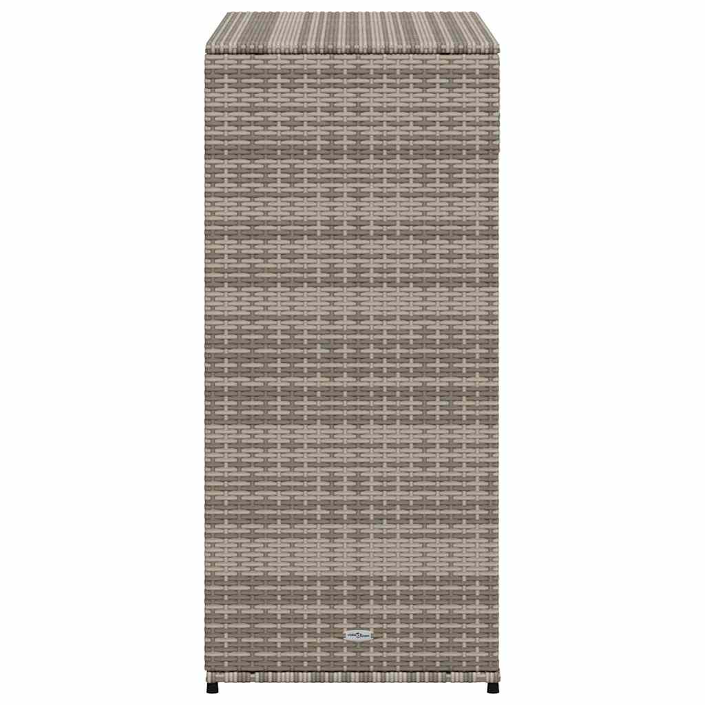 Tuinkast 105x55x113 cm poly rattan grijs