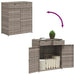 Tuinkast 105x55x113 cm poly rattan grijs