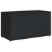 Tuinkast 110x55x60,5 cm poly rattan zwart