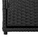 Tuinkast 110x55x60,5 cm poly rattan zwart