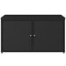Tuinkast 110x55x60,5 cm poly rattan zwart