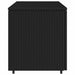 Tuinkast 110x55x60,5 cm poly rattan zwart