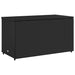 Tuinkast 110x55x60,5 cm poly rattan zwart