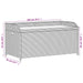 Opbergbankje 100x50x52 cm poly rattan en acaciahout zwart