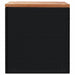 Tuinbox 110x50x54 cm poly rattan en acaciahout zwart