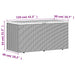 Tuinbox 110x50x54 cm poly rattan en acaciahout grijs