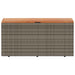 Tuinbox 110x50x54 cm poly rattan en acaciahout grijs
