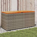 Tuinbox 110x50x54 cm poly rattan en acaciahout grijs
