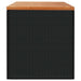 Tuinbox 220x50x54 cm poly rattan en acaciahout zwart